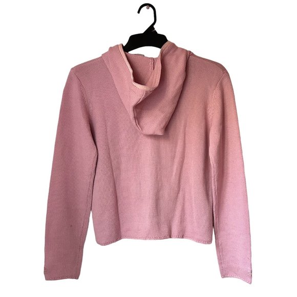 Ragscals Kids L Knit Pink Floral Button-up Hoodie - Picture 2 of 5